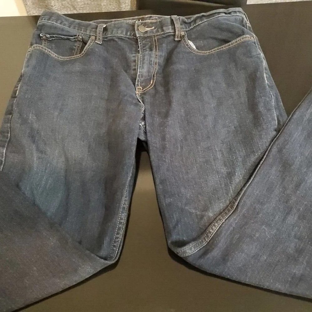 Old Navy Straight Jeans 38x32 Men’s Dark Wash Pre-Owned [#1662]